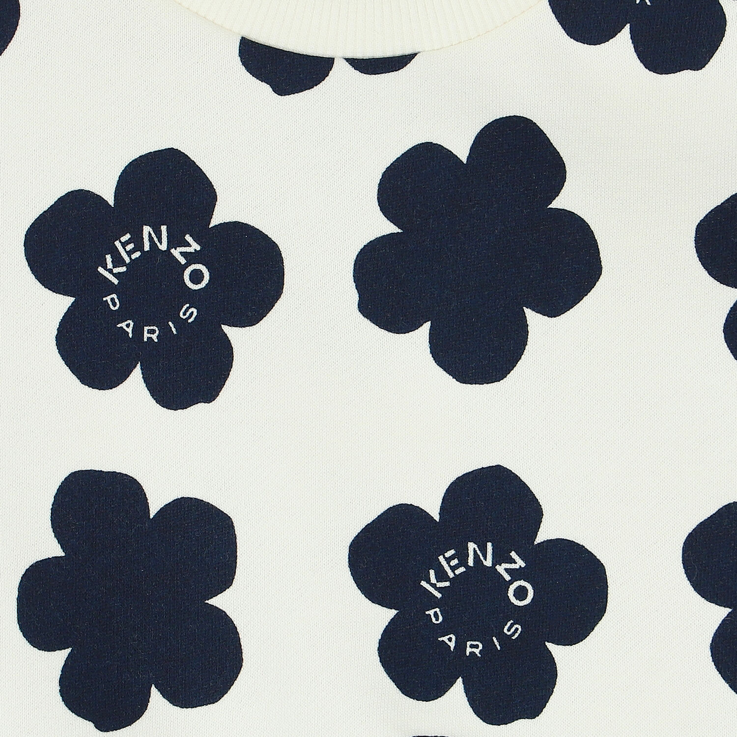 Younger Girls Ivory Boke Flower Sweatshirt, 1, hi-res